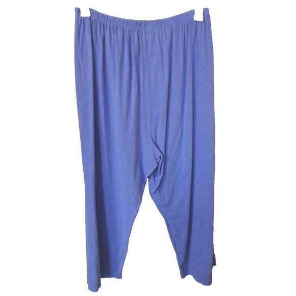 Fresh Produce Women's  XXL Purple Elastic Waist Cropped Pants 20" Inseam - Picture 3 of 6